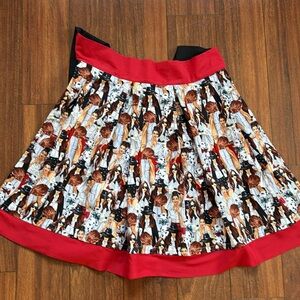 New Handmade double sided Apron. Lady and her Dog fabric sewn and hand stitched.